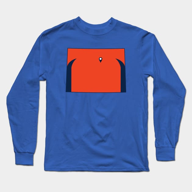 Denver Football Long Sleeve T-Shirt by doctorheadly